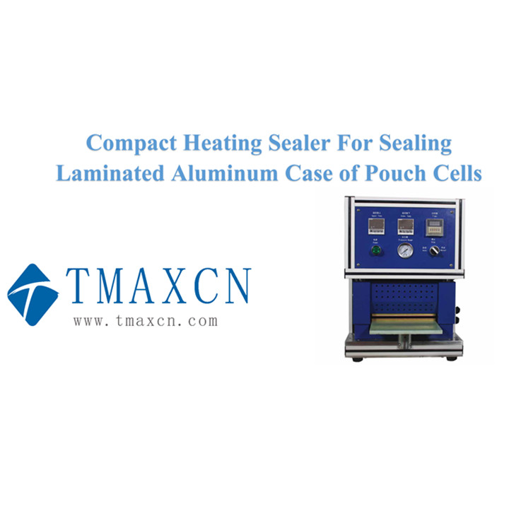 sellador térmico compacto para sellar cajas de aluminio laminado de celdas tipo bolsa